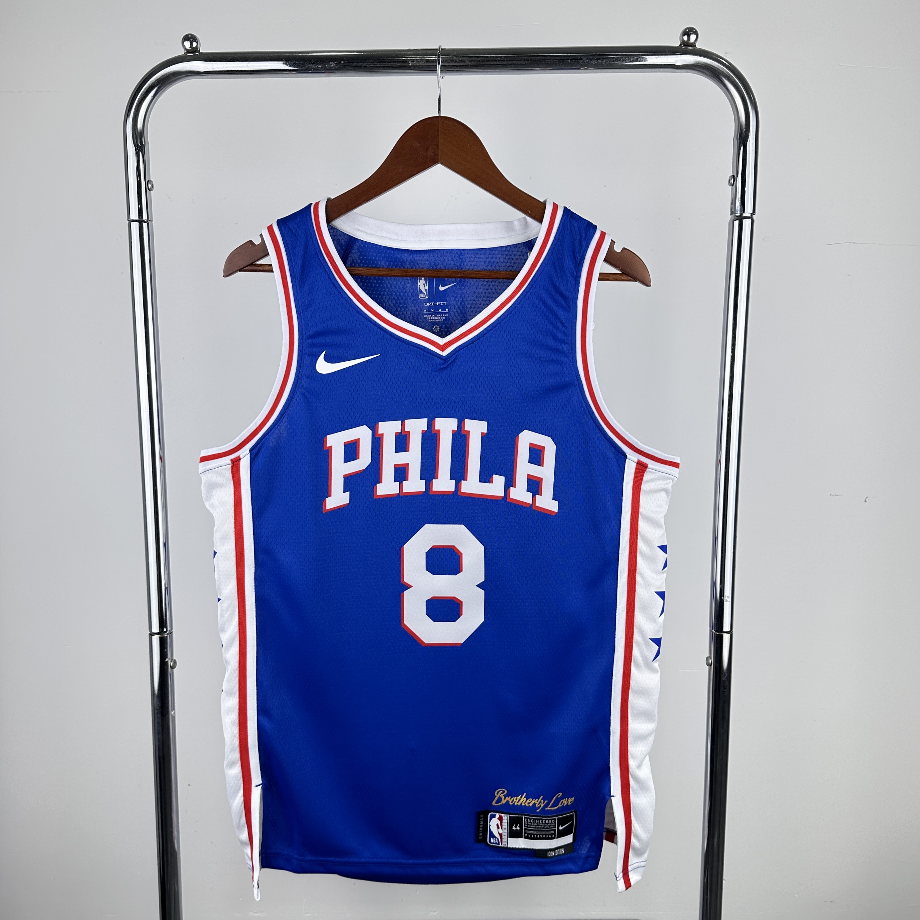 Men Philadelphia 76ers #8 George Blue Seasons Nike 2024 NBA Jersey->philadelphia 76ers->NBA Jersey